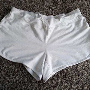 Danskin white drawstring shorts size 12-14 *used